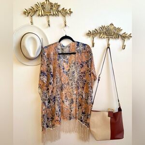 Bohemian goddess shawl/duster Xl